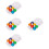 4Sets Wooden Balls Color Sorting Toy Brain Development Learning Game 8