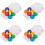 4Sets Wooden Balls Color Sorting Toy Brain Development Learning Game 6