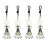 4Pcs Durable Multi Jade Pendant for Car Interior and Bag Hanging Decor 3