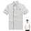 3Pcs White Chef Jacket Short Sleeve Breathable Catering Workwear 3
