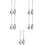 5Sets Long Handle Stainless Steel Salad Spoon Silver Kitchen Servers 4