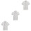 3Pcs White Chef Jacket Short Sleeve Breathable Catering Workwear 7