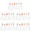30Pcs Flower Beaded Phone Lanyards Decorative Keychains 6