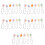 30Pcs Flower Beaded Phone Lanyards Decorative Keychains 7