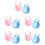 10Pcs Portable Baby Pacifier Case for Storage Travel Assorted Colors 6