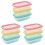 12Pcs Stackable Plastic Lunch Boxes with Sealed Lids for Freezer Use 2