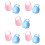 10Pcs Portable Baby Pacifier Case for Storage Travel Assorted Colors 8