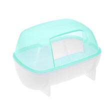 3Pcs Blue Hamster Chinchilla Sand Bath House with 500G Sand for Pets