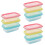 12Pcs Stackable Plastic Lunch Boxes with Sealed Lids for Freezer Use 6