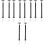 10Pcs Black Railroad Lamp Model Mini Signal Light for Sand Table Setup 4