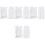 4Packs Compressed Makeup Remover Pads White Non-Woven Face Cleansing 5