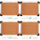 4Sets Multi-Color Cork Pin Boards with Aluminum Frame for Office Wall 7