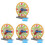 4Pcs Natural Wood Educational Clock Toy for Learning 2