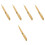 5Sets Small Bamboo Fountain Pen Set Light Yellow Smooth Writing Gift 5