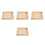 4Pcs Stackable Wooden Puzzle Tray Beige for Toy Storage and Sorting 5
