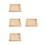 4Pcs Stackable Wooden Puzzle Tray Beige for Toy Storage and Sorting 9
