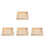 4Pcs Stackable Wooden Puzzle Tray Beige for Toy Storage and Sorting 10
