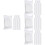 4Packs Compressed Makeup Remover Pads White Non-Woven Face Cleansing 8