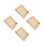 4Pcs Stackable Wooden Puzzle Tray Beige for Toy Storage and Sorting 6