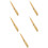 5Sets Small Bamboo Fountain Pen Set Light Yellow Smooth Writing Gift 7