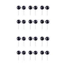 300Pcs DIY Colored Doll Eyes Black Durable for Art Toys and Home Decor