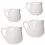 12Pcs White Ceramic Mini Sauce Jugs with Handle Drip-Free for Home Use 1