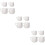 12Pcs White Ceramic Mini Sauce Jugs with Handle Drip-Free for Home Use 9