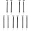 10Pcs Black Railroad Lamp Model Mini Signal Light for Sand Table Setup 3