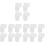 16Pcs White Soft Silicone Clarinet Finger and Thumb Rest Supports 4