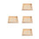 4Pcs Stackable Wooden Puzzle Tray Beige for Toy Storage and Sorting 7