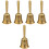 5Pcs Multi-Functional Golden Brass Altar Bells Witch Pentagram Decor 3
