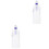 2Pcs Foldable Water Filter Bottles for Camping Transparent Outdoor Use 3