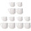 12Pcs White Ceramic Mini Sauce Jugs with Handle Drip-Free for Home Use 3