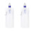 2Pcs Foldable Water Filter Bottles for Camping Transparent Outdoor Use 2