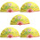5Pcs Multi Color Foldable Hand Fans Chinese Style Dance Accessories 8