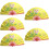 5Pcs Multi Color Foldable Hand Fans Chinese Style Dance Accessories 11