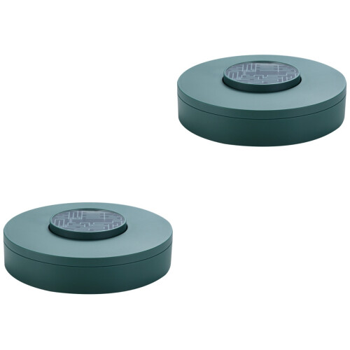 2Pcs Creative Green Candy Tray Plastic Fruits and Snacks Storage Box 2