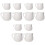 12Pcs White Ceramic Mini Sauce Jugs with Handle Drip-Free for Home Use 4