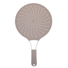 2Pcs Grey Stainless Steel Mesh Pot Covers with Handle for Kitchen Use