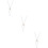 3Pcs Mini Glass Bottle Necklaces Silver Tiny Jars for Decoration 11