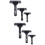 6Pcs Manual Rubber Roller Black Wear-Resistant Printmaking Accessories 7