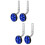 2Sets Blue Universal Bike Auxiliary Wheels Safe Training Wheels 7