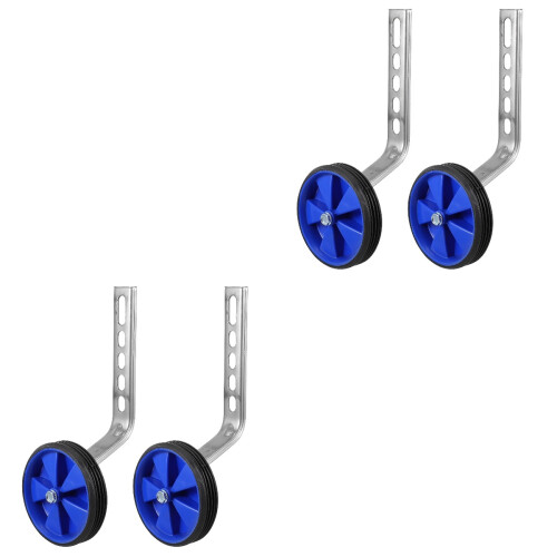 2Sets Blue Universal Bike Auxiliary Wheels Safe Training Wheels 2