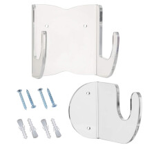 2Sets Transparent Acrylic Guitar Wall Hanger Classic Wall Mounted Hook