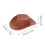 120Pcs Brown Miniature Plastic Hats Tiny Hats for Dollhouse Decor 2