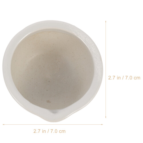 1Set White Ceramic Grinding Bowl with Pestle for Tablets and Herbs 1