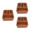 3Pcs Kitchen Fork Spoon Organizer Basket in Chocolate Rattan Weave 4