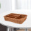 3Pcs Kitchen Fork Spoon Organizer Basket in Chocolate Rattan Weave 8