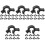 50Pcs Pe Headlight Wire Clips Flashlight Cord Holder Black 4