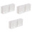 3Pcs White Mini Building Models Plastic for DIY Sand Table Decor 5
